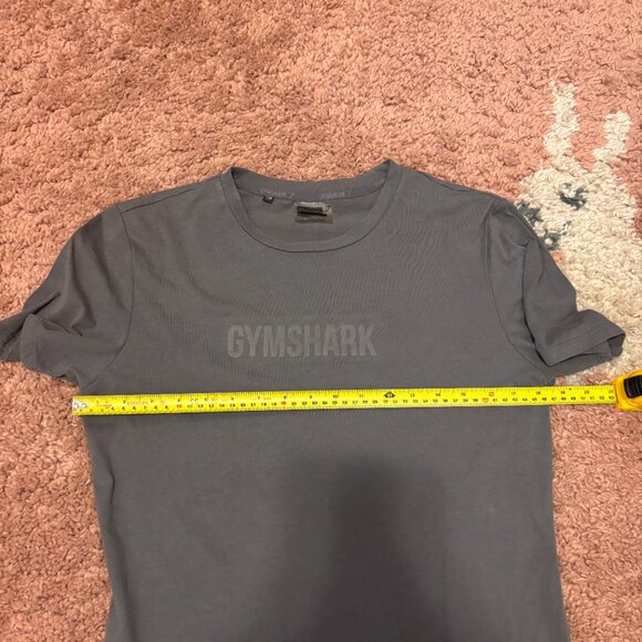 Gymshark Shirt Mens Small Muscle Fit Gray Logo Spell Out Athletic Gym Lifting - Picture 5 of 6